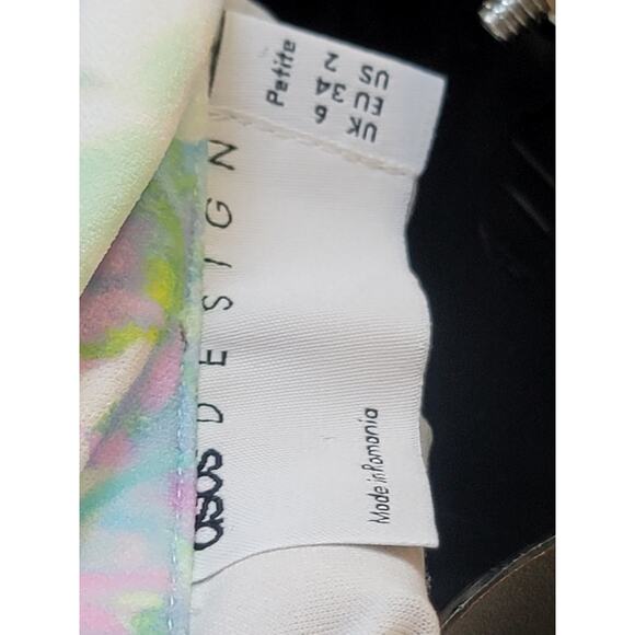 ASOS Design Maternity Pantsuit Size US 2 White Floral Blazer and Trousers Petite - Picture 9 of 12